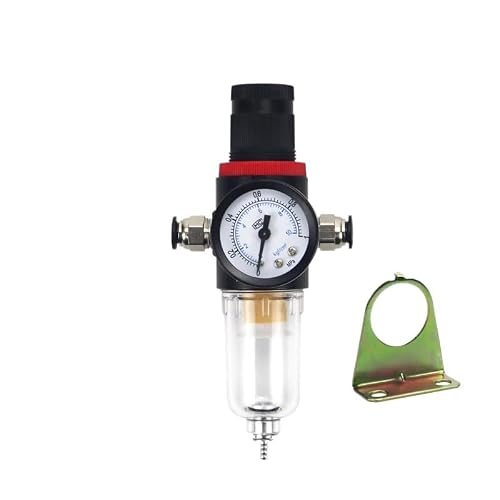 AYNRJKKX Fiber Filter Pneumatic Air handling Unit Compressor Pressure reducing Valve Oil-Water Separator AFR2000 Gauge(PC10-02)