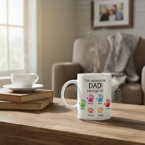 Taza personalizable de cerámica para papá y abuelo miniatura 6