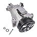 TEKKOAUTO A/C Compressor with Clutch Replacement for Chevy Equinox 2015-2021, Colorado 18-21, GMC Canyon 15-21, Terrain 2018-2021 1.5L 2.5L 2015-2021 23106025 84666664