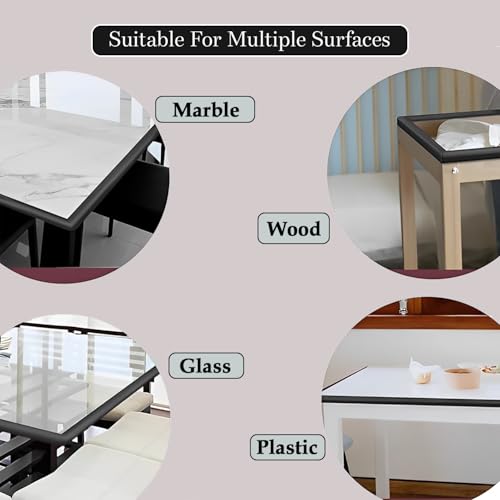 Image of SYGA Baby Safety Strip Furniture Edge Guard Cushion Corner Cover 2 Meter 6.5 feet Tape Infant Bump Protector (L Shape Black)