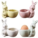 【Support Polyvalent】 Ces Coquetiers en Porcelaine conviennent à toutes les occasions : impressionnez vos invités lors d'un brunch de Pâques, utilisez-les comme coquetiers pour petit déjeuner ou offrez-les en tant que cadeau de Pâques raffiné. Leur polyvalence et leur élégance en font un accessoire incontournable