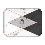 HLXX Tapis de Porte Tapis de Cuisine antidérapant Style Nordique Carte en marbre suède en Caoutchouc Porte inférieure Plancher de la Chambre Tapis Anti-poussière A8 40x60cm