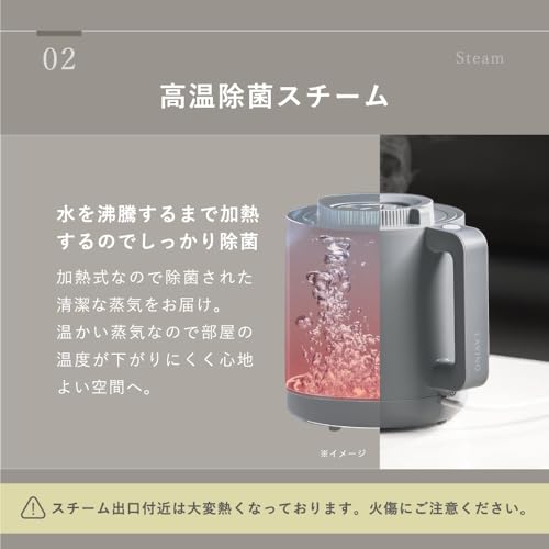 ラビーノ ホットモイスト スチーム式卓上加湿器