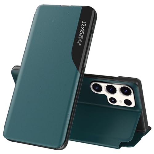Étui rabat transparent pour Samsung S25 Ultra support vidéo nomade