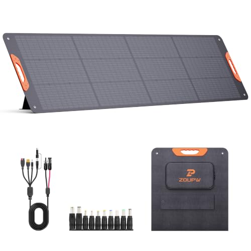Image of ZOUPW 200W Portable Solar Panel for Power Station