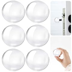 Royouzi 6 Pezzi Fermaporta Maniglia 40 X 8 MM Trasparente Proteggi Maniglia Porta, Gommini Paracolpi, Proteggi Muro Da Sedie Gommini Per Bagno, Pareti, Superfici In Vetro