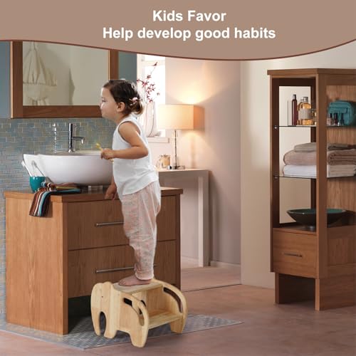 Dypinyise STOOL-002 Wooden Step Stool For Kids Bathroom,Toddler Step Stool thumb #1