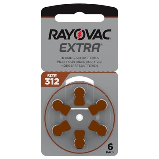 RAYOVAC Extra avancerad med Active Core Technology 312 batterie pour hörapparat 60