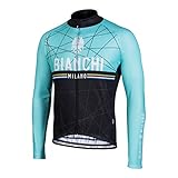 Celeste Black Nalini Bianchi: Valsenio Jersey Celeste Schwarz