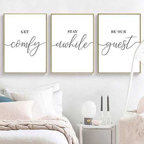 Affiche scandinave salon triptyque mural noir et blanc deco nordique moderne 60x90 cm