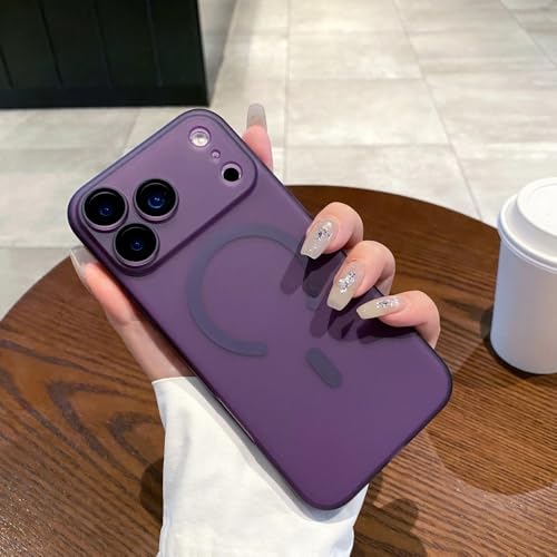 Coque iPhone 16 mate violette idéale pour charger en voiture