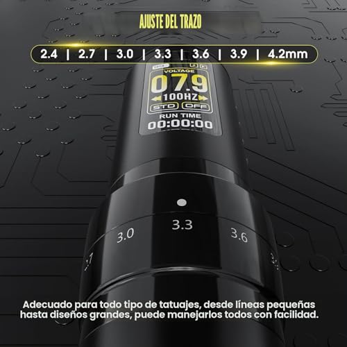 Miniatura 3 de Pfarrer Juego De Máquina Inalámbrica De 1600 Mah, Batería Lcd Digital, 20 Unidades, Aguja, 7 Tintas, Accesorios Inalámbricos Pr-Tke652aeu-1