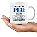 Panvola Uncle Partner In Crime Uncle Gifts From Niece Nephew Brother Sister Father's Day Appreciation Gifts Tio Funcle Novelty Drinkware Ceramic Mug (White, 11 oz)