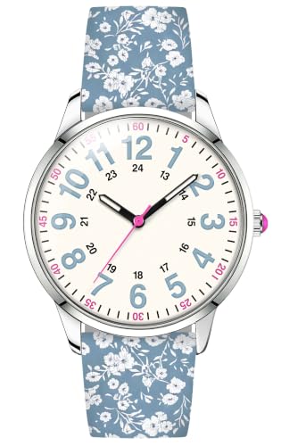 Image of Asan Ge Women's Silicone Watch, Large Dial Fashionable Waterproof Wrist Watch, Easy to Read, Multiple Colors Available, Suitable for Casual Outdoor Activities Quartz Watch