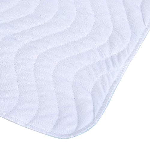 Almofada de cama absorvente, 5 camadas reutilizável lavável respirável tapete incontinente de urina
