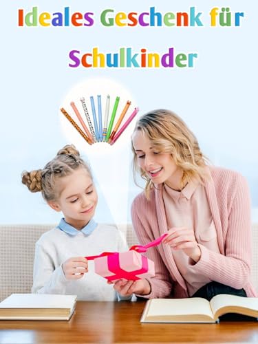 GutSache 9er Set radierbare Gelstifte mit thermoempfindlicher Radiertinte, Radierbar Tintenroller 0,7mm, Tintenfarbe Blau mit Cartoon Tiermotiven, Erasable Pen Set für Schulsachen Bürobedarf