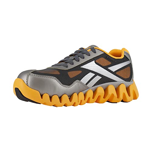 Reebok Work Women's Zig Pulse Work Silver and Orange Composite Toe