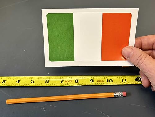 Image of Gear Tatz - IRISH FLAG - Bumper Sticker - 3.5 x 5 inches - Professionally Made in the USA - Vinyl Decal