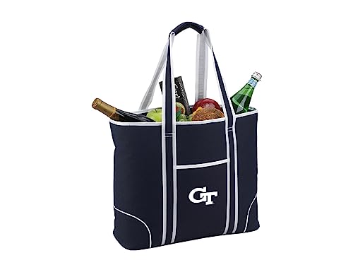 Picnic at Ascot Georgia Tech Licensed Yellow Jackets Extra Large Insulated Cooler Bag - 30 Can Tote- Designed & Quality Approved in USA