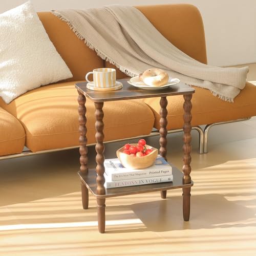 Fultyle Set of 2 Small Side Tables with Shelf #TOP14