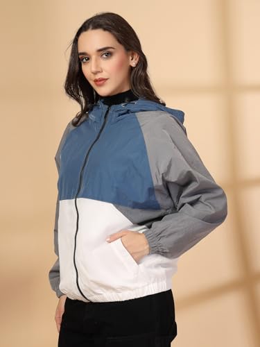 Image of CHKOKKO Sunscreen Jacket for Women Hooded Zipper Sports Jacket | UV Protection | Sun Protective | Lightweight Water Resistant | Riding Biker | Outdoor Travel Gym Running