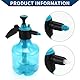 Hihaha Sprühflasche/Gießkanne für den Garten/Robustes Kunststoffmaterial 3L / 1 Stück Blau