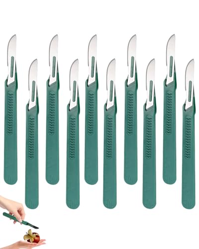 TPZORJX 10Pcs Scalpel jetable stérile taille,Protège lame de sécuritépour le dermaplaningchirurgical,Pédicure,Couteaux et scalpels de laboratoire