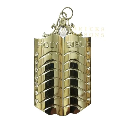 Bricks Masons Masonic Regalia Silver Collar Jewel - Chaplain