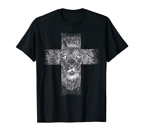 Christian Lion Cross Judah Camiseta
