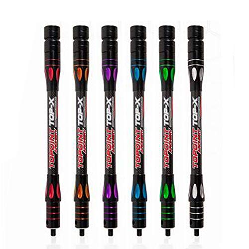 SHARROW - SHARROW Tir à l'arc Stabilisateur d'arc de Carbone Tige d'extension Barre d'équilibre Barre Latérale Stabiliser 10" 12" 15" Stabilisateur de Carbone pour Arc à Poulies et Arc Classique (Bleu, 12")