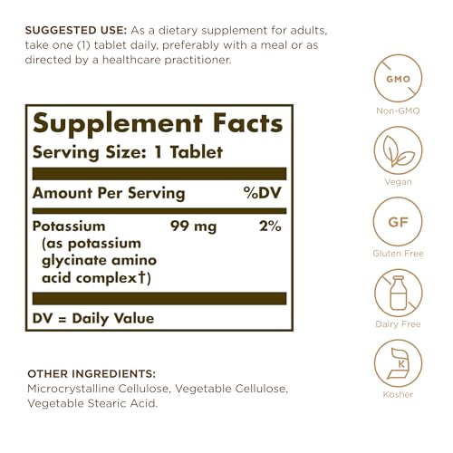 Solgar Potassium Amino Acid Complex Tablets