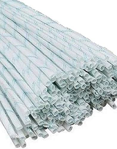 Fiberglass Sleeve 4 mm Inner Dia Insulation Tubing 1500 Volts Withstanding Sleeving Pipe 125 Degree Centigrade Cable Wrap Wire 900mm 2.95ft White and Blue Pack of 2 Pcs