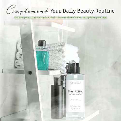 Muse Bath Apothecary Body Ritual Hydrating Body Wash - Bergamot Vanille Body Wash For Women & Men - Essential Oil Infused Aromatherapy Body Wash Women- Natural Body Wash For Women - 32 Ounce #TOP5