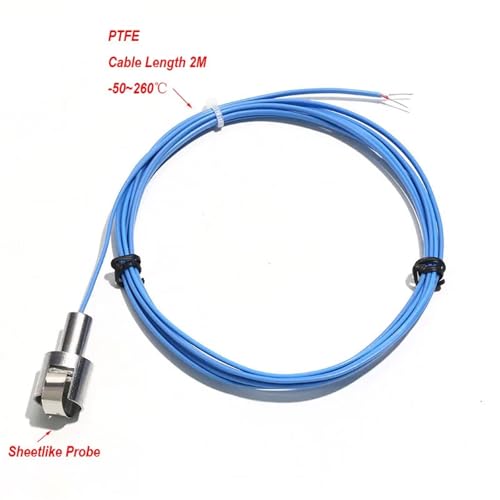 Sensor termopar tipo K de alta precisión con cable de PTFE y rosca de hoja M8 2