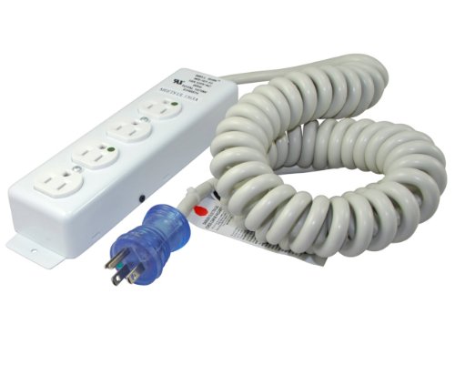 Conntek 55220-Cc Up To 12-Feet 14/3 Hospital Grade Coiled Cord With Medical 4 Outlets Power Strip For Model Ul1363A #TOP23