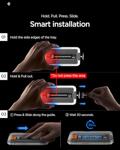 Image of Spigen EZ Fit Pro Tempered Glass Screen Protector Guard for Samsung Galaxy A57 5G [2 Pack]