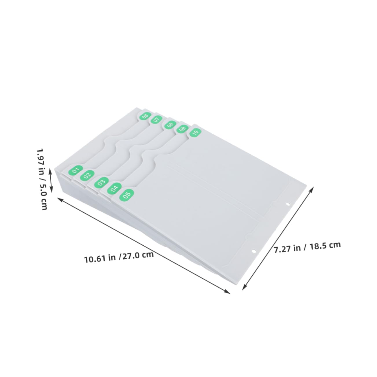 Happyyami Porta Tarjetas de Asistencia de Pared Extensible 10 Ranuras Pp