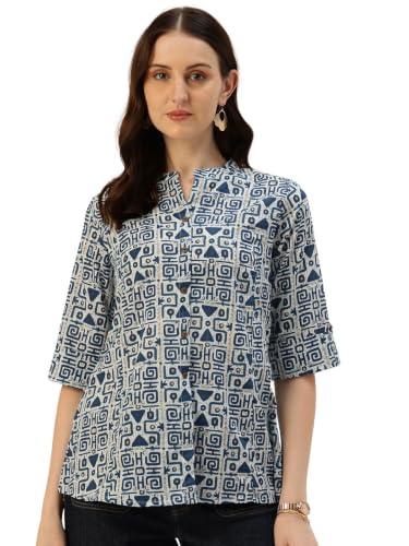 Image of Printed Mandarin Shirt - Casual & Chic (S-3XL)