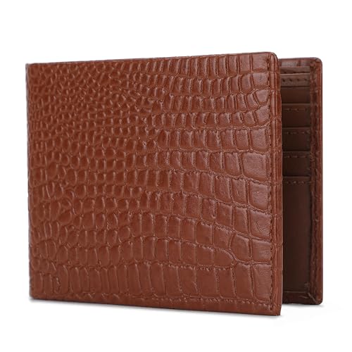 Image of K London Leather Design Original Purses for Men RFID Leather Gents Wallets Card Holder Gents Purse(7027 Brown)