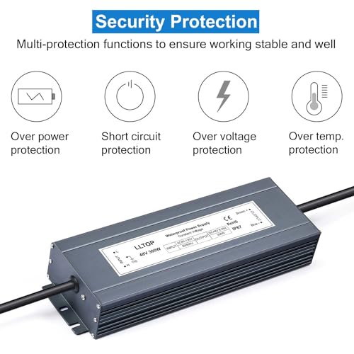 48v DC Power Supply 300w 6.25A Waterproof AC110v/120v to 48vdc Converter Constant Voltage Outdoor Transformer for Pump Humidifier LED Lights2