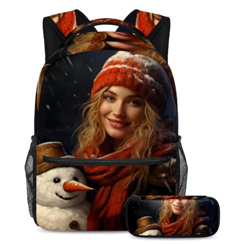 Sac à dos bonhomme de neige idéal pour le collège et les sorties