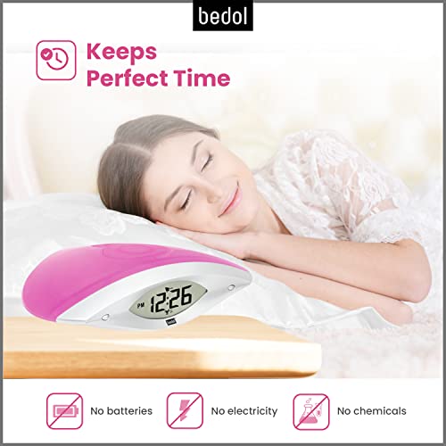 Bedol – Recyclable & Eco-Friendly Water Clock – Alarm Clock Without Batteries Or Electricity – Clock For Bedroom – Easy To Set Modern Clock – Clocks With Fun Design – Water Powered Clock #TOP4