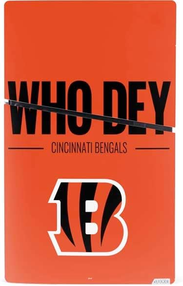 Skinit Decal Gaming Skin Compatible with PS5 Slim Digital Edition Bundle - Officially Licensed NFL Cincinnati Bengals Team Motto Design