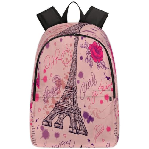 Sac à dos Tour Eiffel pour ordinateur portable parfait en voyage et sorties décontractées