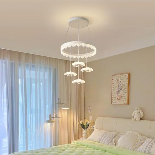 Suspension LED en acrylique blanc avec 3 modes de couleurs réglables - 5