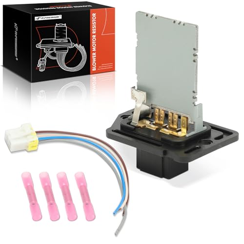 A-Premium HVAC Blower Motor Resistor with Wire Harness Kit Compatible