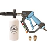 GDHXW 5000 PSI High Power Pressure Washer Gun with Swivel,with Foam Cannon 2 Adapter 5 Pressure Washer Nozzles