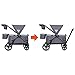 Baby Trend Expedition 2-in-1 Stroller Wagon PLUS, Ultra Grey
