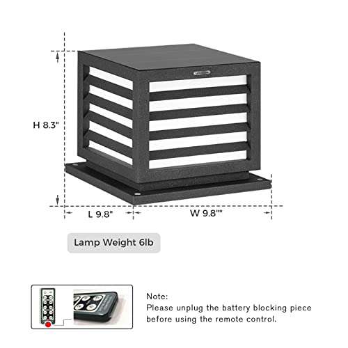 Linkmoon Outdoor Solar Post Cap Light, Modern 3000K Luxury Led Landscape Lighting With Ip54 Waterproof For Fence Deck Garden Patio #TOP3