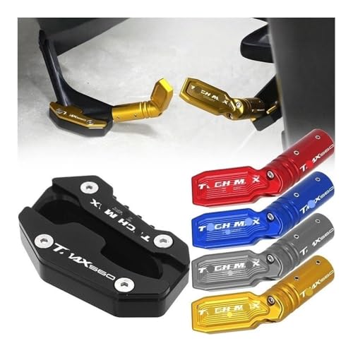 Agrandir béquille latérale moto TMAX 560 pour éviter les chutes